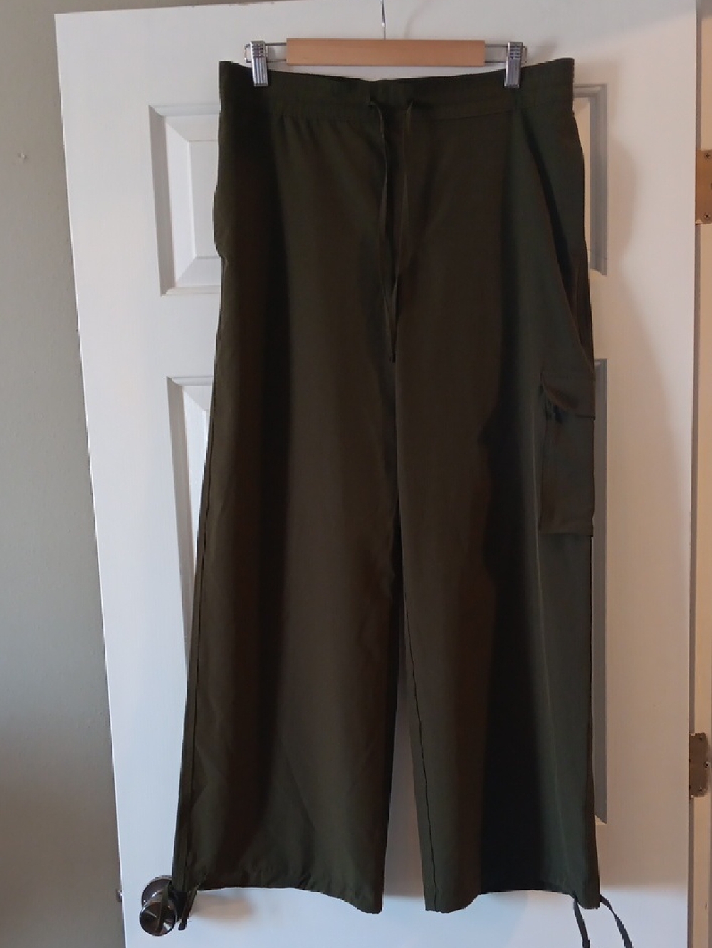 Old Navy Stretchtech Pants, Deep Olive Green, Size Medium